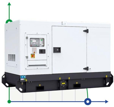 Industrial diesel generator XHYP-24GF with ATS, engine Perkins 30kVA, 24kW, 380V/50HZ closed type