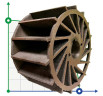 Impeller for pump 2BV2060, 115 mm, cast iron