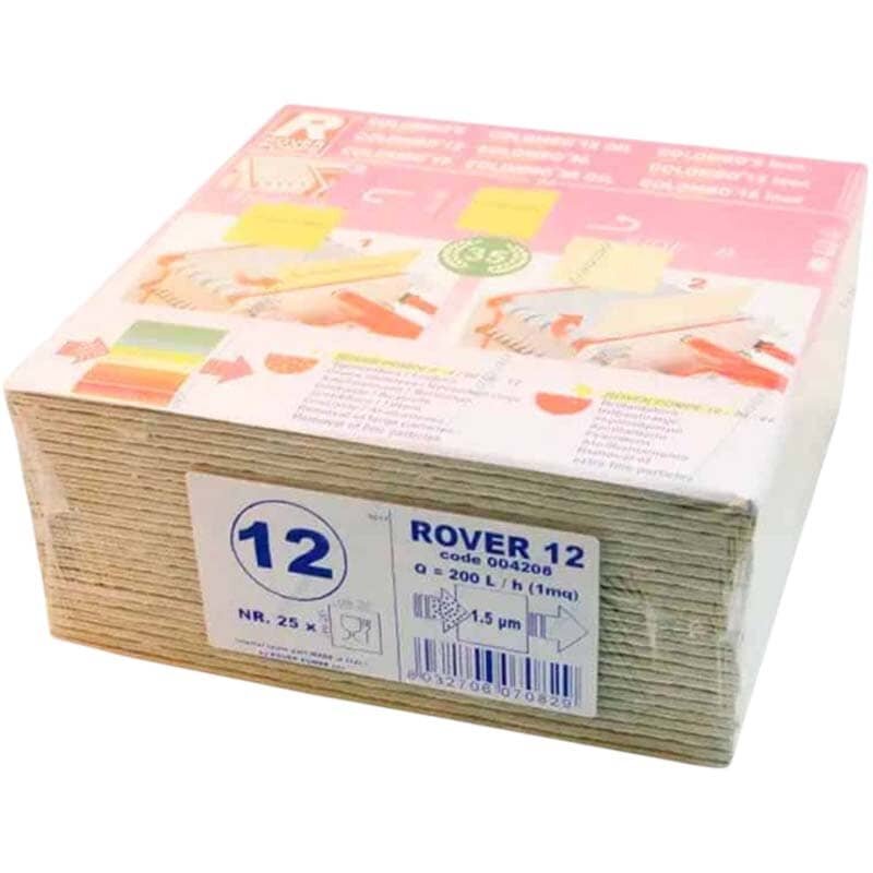 Фильтровальная бумага ROVER 12, 20x20, 1,5 µm, nr. 25 pcs