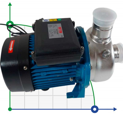 Pompa odśrodkowa stal nierdzewna DWO B250/05, 220V/50Hz, INOX do myjni