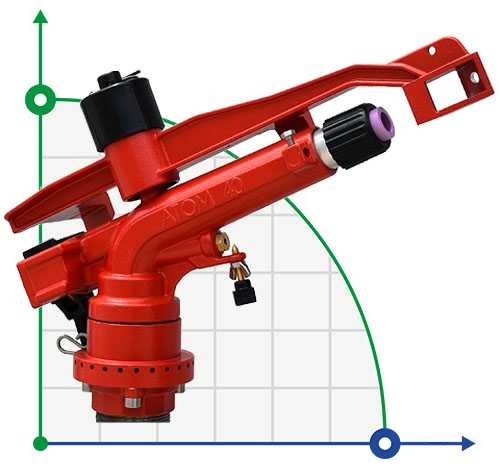 Sprinkler for irrigation RED ATOM40-BSP