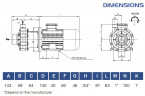 Насос химический с магнитной муфтой FLUIMAC COMPASS CM 6 PP, 0,25 кВт, 220В