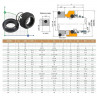 Механическое уплотнение R-120W 25, CAR/SIC, VITON, 304, WM