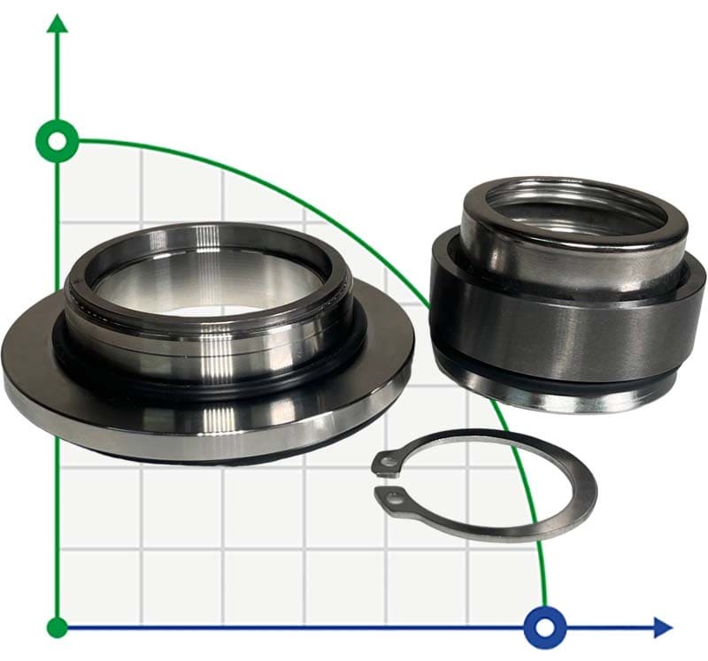 Механическое уплотнение насоса FLYGT R-FL.NL 35, TC/TC, VITON, 304