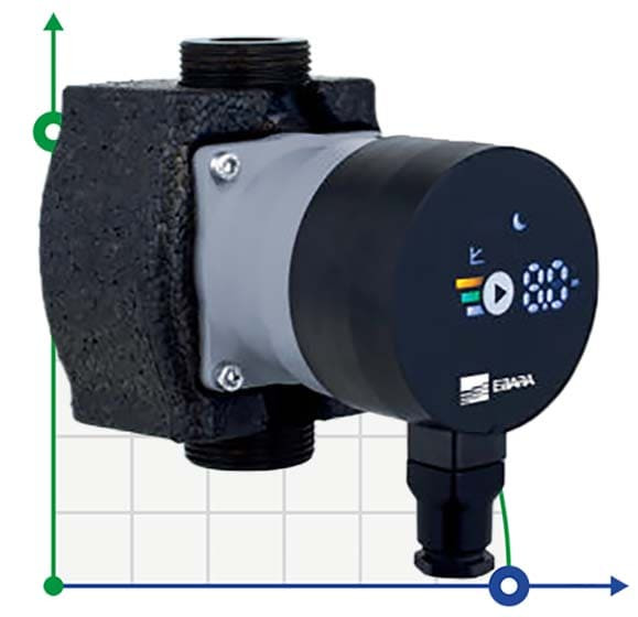 Bomba de circulación Ebara Ego 2 Tech 25/40-180, 220V con control electrónico