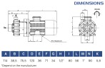 Взрывозащищенный насос с магнитной муфтой FLUIMAC COMPASS CM 4 PP, 0,12 кВт, 380В, Ex
