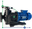 Химический насос с магнитной муфтой MP-HX-542 GFRPP, 450L/min, 24,4m, 380V, ABLE Motor