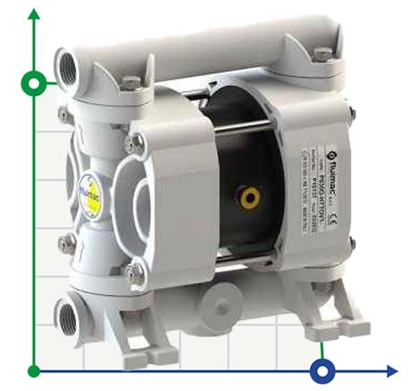 PHOENIX P30 POM HYTREL+PTFE ATEX пневматический мембранный насос