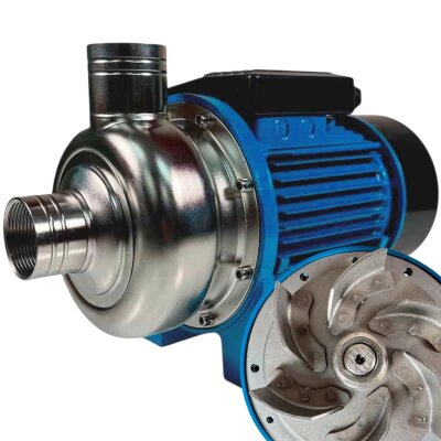 Насос для перекачки КАС, гербицидов, жидких удобрений, ингибиторов роста TS150, 1,1 кВт, AISI 304, 380В/50Гц, 2900 об/мин с открытым рабочим колесом