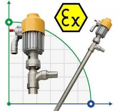 Насос для бочек BTS-HD-EX2-V+SS316L-1000mm