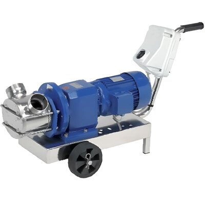 Bomba impulsora para loción LIVERANI RID MAJOR 60 NR TF 2.2kW, 235rpm, 380V con reductora, sobre carro con panel de control estándar