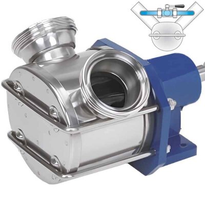 Pompe à impulseur pour transfert de glycérine LIVERANI MAXI 80 S/P +BY-PASS NR 175-1400tr/min, sans moteur