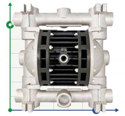 Pneumatyczna pompa membranowa BOXER 150 Alu IB150-AL-HTTRT--