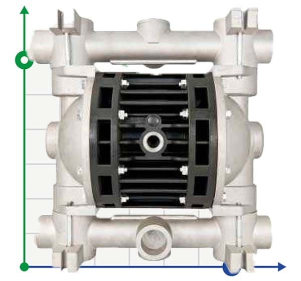 Bomba neumática de membrana BOXER 150 Alu IB150-AL-HTTRT--