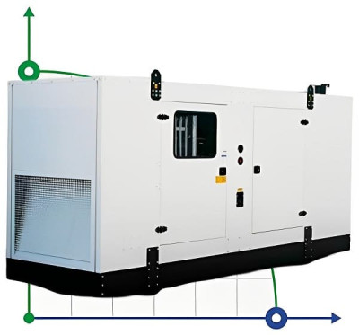 Industrial diesel generator XHYP-400GF with ATS, engine Perkins 500kVA, 400kW, 380V/50HZ closed type