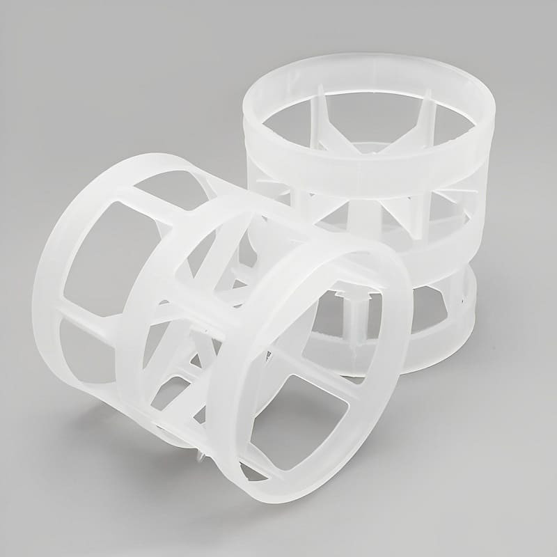 Пластиковые кольца Палля, PP, 25x25x1,0 мм, Plastic Pall Ring