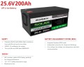 Lithium-Eisen-Phosphat (Lithium-Ferrum) Batterie 25,6V 200Ah LiFePO4, LFP Standgerät mit EVE 3,2V 100Ah LiFePO4 Grad A Zellen