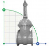 DN450 PN16 Задвижка стальная фланцевая 30x541нж, ГОСТ