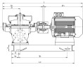BSCE 200-430(1500) - unidad de bomba de doble entrada, 185 kW