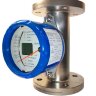 DN50 Caudalímetro de acero inoxidable rotámetro KLZZ PN16 (liquid alcohol mixture C2H5OH 96%), 1600...16000 l/h, 4-20mA, Ex