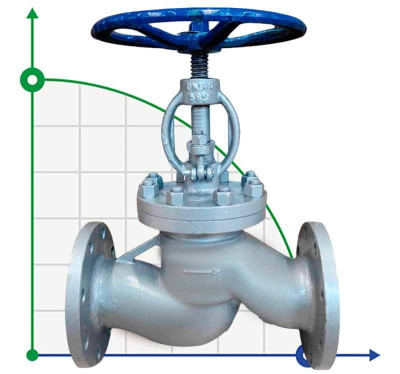 PN16 DN50 Zawór kołnierzowy ze stali węglowej, Seal AISI 304