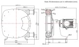 Индустриальный шланговый насос JXHIN-65-CI+ABS Plastic-NR-P, 18 м3/час, 5,5 кВт, 16 бар, 380В