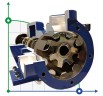 Pompe à engrenages pour produits pétroliers, carburant EMSE EDP-I 2 pouce, 8,2-13,1 m3/h avec engrenage interne, sans moteur