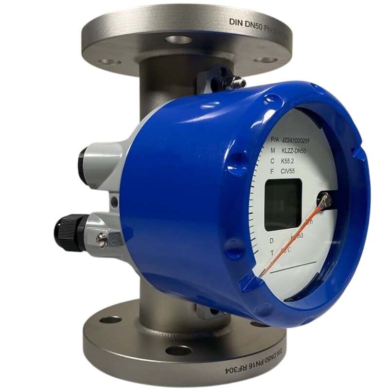 DN50 Caudalímetro de acero inoxidable rotámetro KLZZ PN16 (liquid alcohol mixture C2H5OH 50%), 1000...10000 l/h, 4-20mA, Ex