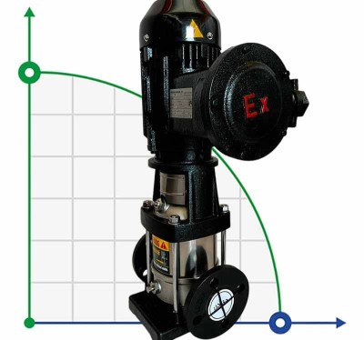 Pompe d'épuration antidéflagrante BVS 45-70, 30 kW, AISI 304, Ex