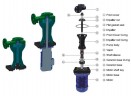 QHD-50SK, CFRETFE-2,2 kW, 530 l/min, 21,9m, Kingdom motor  насос для электролитов