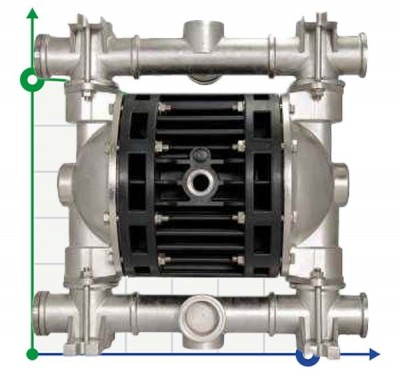 Pneumatyczna pompa membranowa BOXER 150 AISI 316 IB150-A-HTTAT--