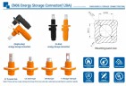 JC-CN06-W-01, 100 A, 1000 V DC, 16 mm² Batteriestecker, orange