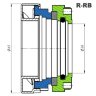 Механическое уплотнение R-RB 35, CAR/SIC, EPDM/GRAPHITE, 304 для пожарного насоса W. Ruberg AB