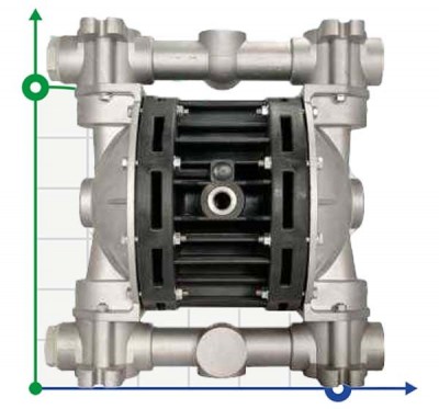 Пневматический мембранный насос BOXER 100 ALU IB100-AL-HTTRT--
