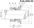 Торцеві ущільнення Alfa Laval R-AL.LKHs 42, CAR/SIC, EPDM, 304
