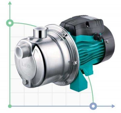 Насос відцентровий самовсмок. 0.3кВт Hmax 30м Qmax 40л/хв (нерж)Leo 3,0