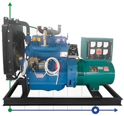 Промышленный дизельный генератор XHY-R40GF с ATS, двигатель Ricardo 50kVA, 40kW, 380V/50HZ открытого типа