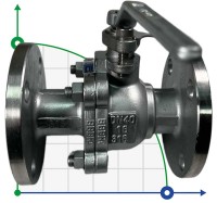 PN16 DN40 Шаровой кран из нержавеющей стали AISI 316, Seat PTFE