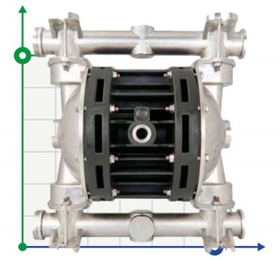 Пневматический мембранный насос BOXER 100 AISI 316 IB100-A-HTTFT--