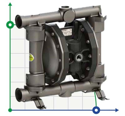 PHOENIX P250 AISI316 ATEX пневматический мембранный насос