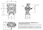 Насос пневматический мембранный DP 05 PVDF/T-V