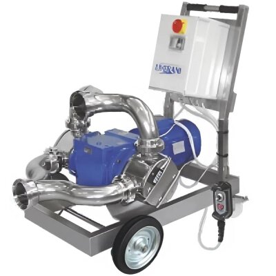 Bomba de impulsor LIVERANI INV MAXI Double 2Q NR TF 7,5kW, 50-470rpm, 380V con convertidor de frecuencia, control remoto (15 m), sobre carro