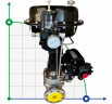 DN65 Vanne de régulation à commande pneumatique 10P11Y-DNx6516Z-L112C-C (corps CF8, siège SS304) avec positionneur YT-1000, entrée 4-20mA, Ex