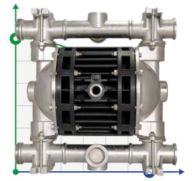 Пневматичний мембранний насос BOXER 150 AISI 316 IB150A-MTAAT--