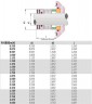 Ущільнення з металевим сильфоном R-680 55, SIC/SIC, VITON, AM350/316