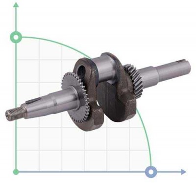 Вал коленчатый (в сборе) для мотопомп Aquatica (772515123)