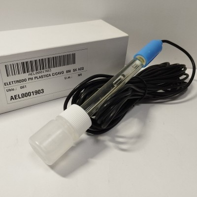 Пластиковий електрод pH 4 bar 60°C з кабелем 6 м, Etatron