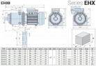Pompe de surpression multicellulaire horizontale EHX 9/2, 0,75 kW, 14,4 m3/h, 23,5 m, 220 V/M, AISI 304 (EBARA MATRIX)