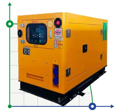 Générateur diesel industriel VLAIS KP-PC16 avec ATS, moteur Ricardo 16kVA, 12.8kW, 380V/50HZ type fermé
