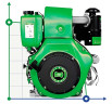 Entraînement diesel PTO PD 178, 3,7kW, 3000rpm en remplacement du moteur électrique
